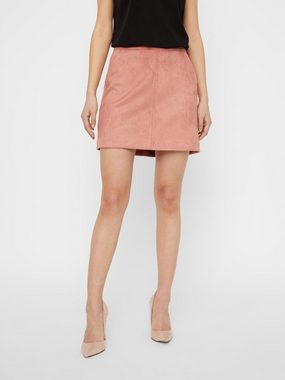 Vero Moda Sommerrock Velours Minirock Feiner Samt Nicki SKIRT VMDONNADINA 5542 in Rosa-2