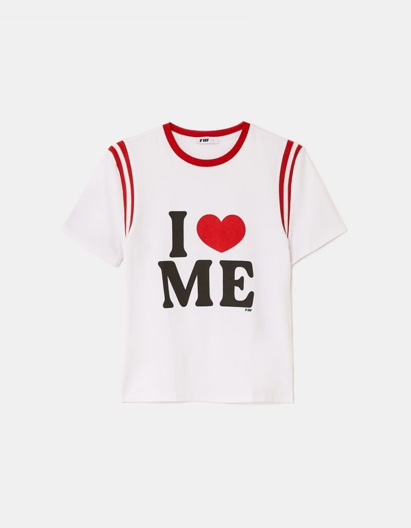 Tally Weijl T-Shirt STSCOORCUN2 Baumwolle, Statement-Shirt mit Rundhals-Ausschnitt und Druck – Bild 4 von 4