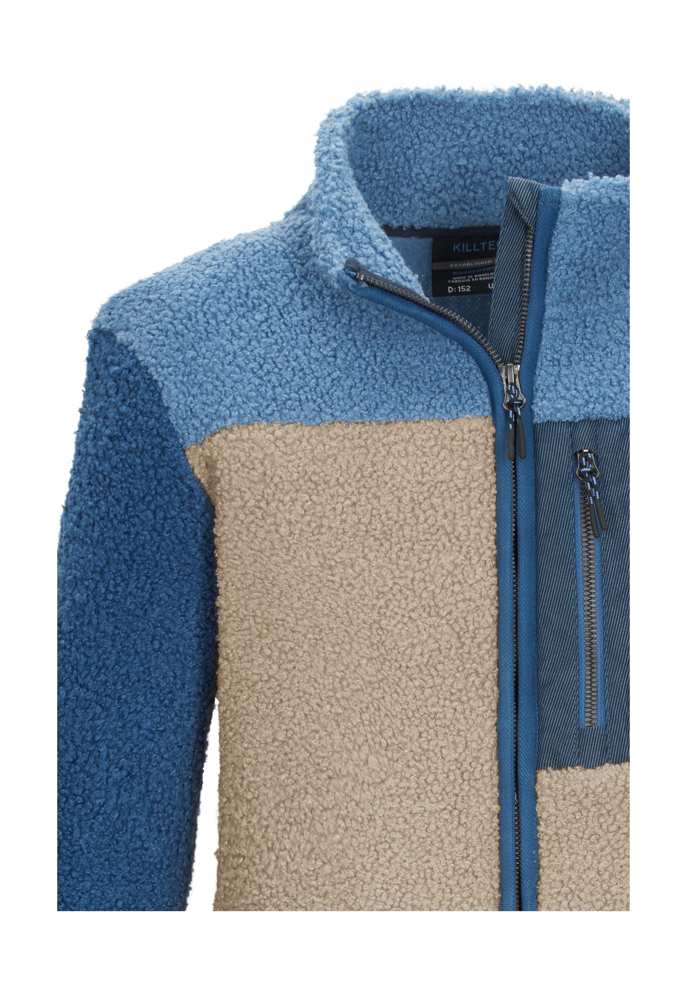 Killtec Fleecejacke KOW 143 BYS FLC JCKT Weiche Sherpa Fleecejacke, Kinnschutz, elastische Bündchen – Bild 3 von 5