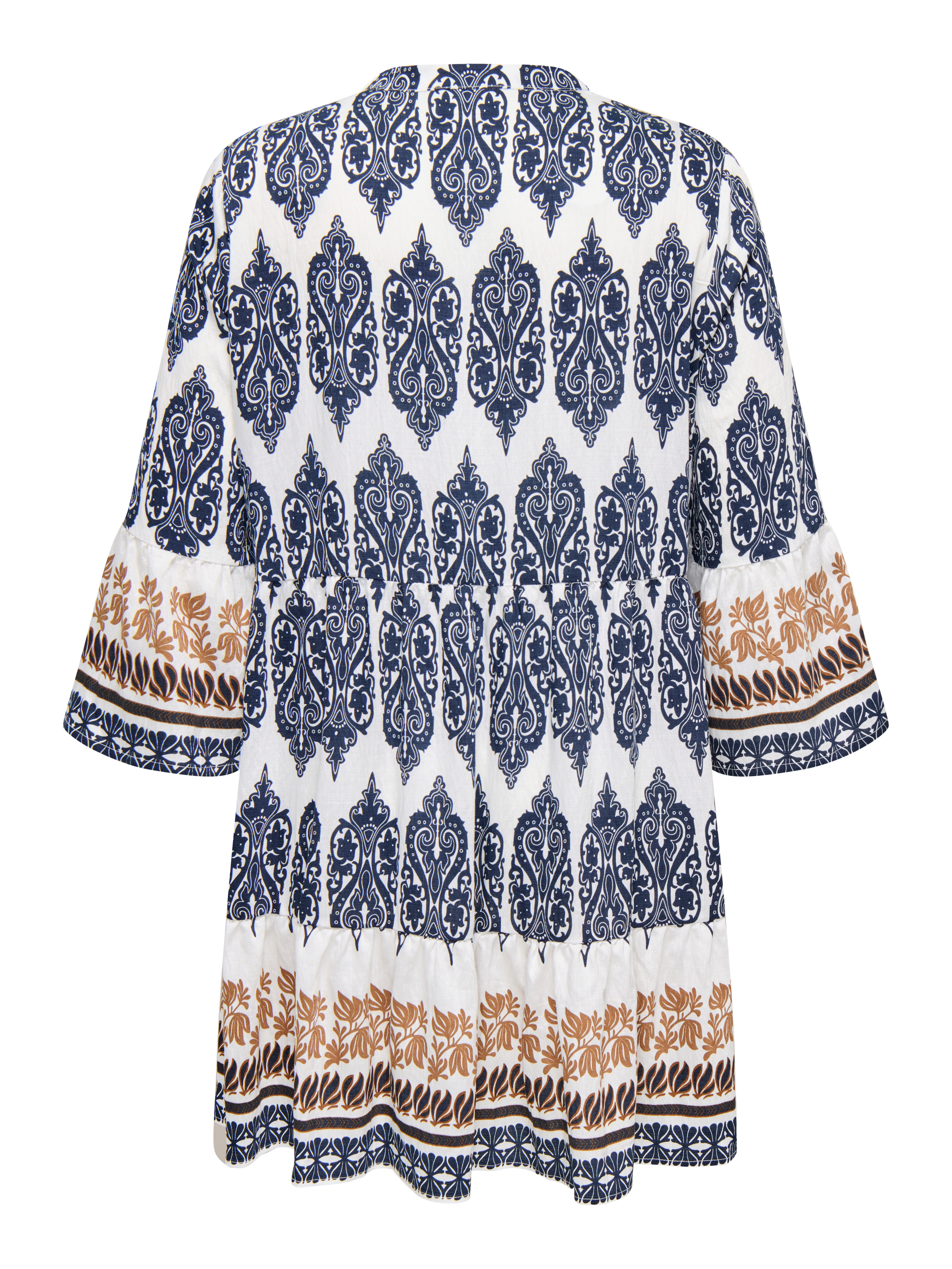 ONLY CARMAKOMA Blusenkleid CARHAVANA LIFE 3/4 TUNIC DRESS AOP günstig online kaufen