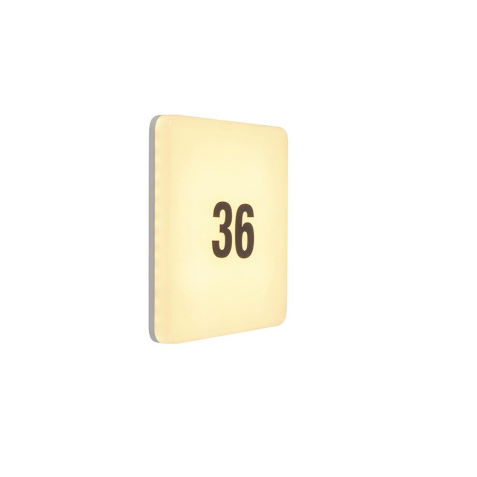 Qazqa Außen-Wandleuchte, LED wechselbar, QAZQA Außen Wand­leuchte, non-replaceable-led, Weiß, Kunststoff