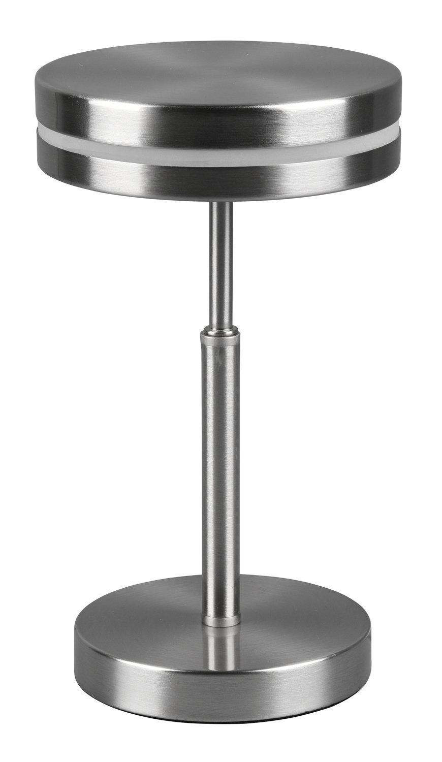 TRIO Leuchten Silbergrau Tischleuchte cm, Tischlampe Metall, Warmweiß, LED 25 H integriert, FRANKLIN, fest LED 1-flammig