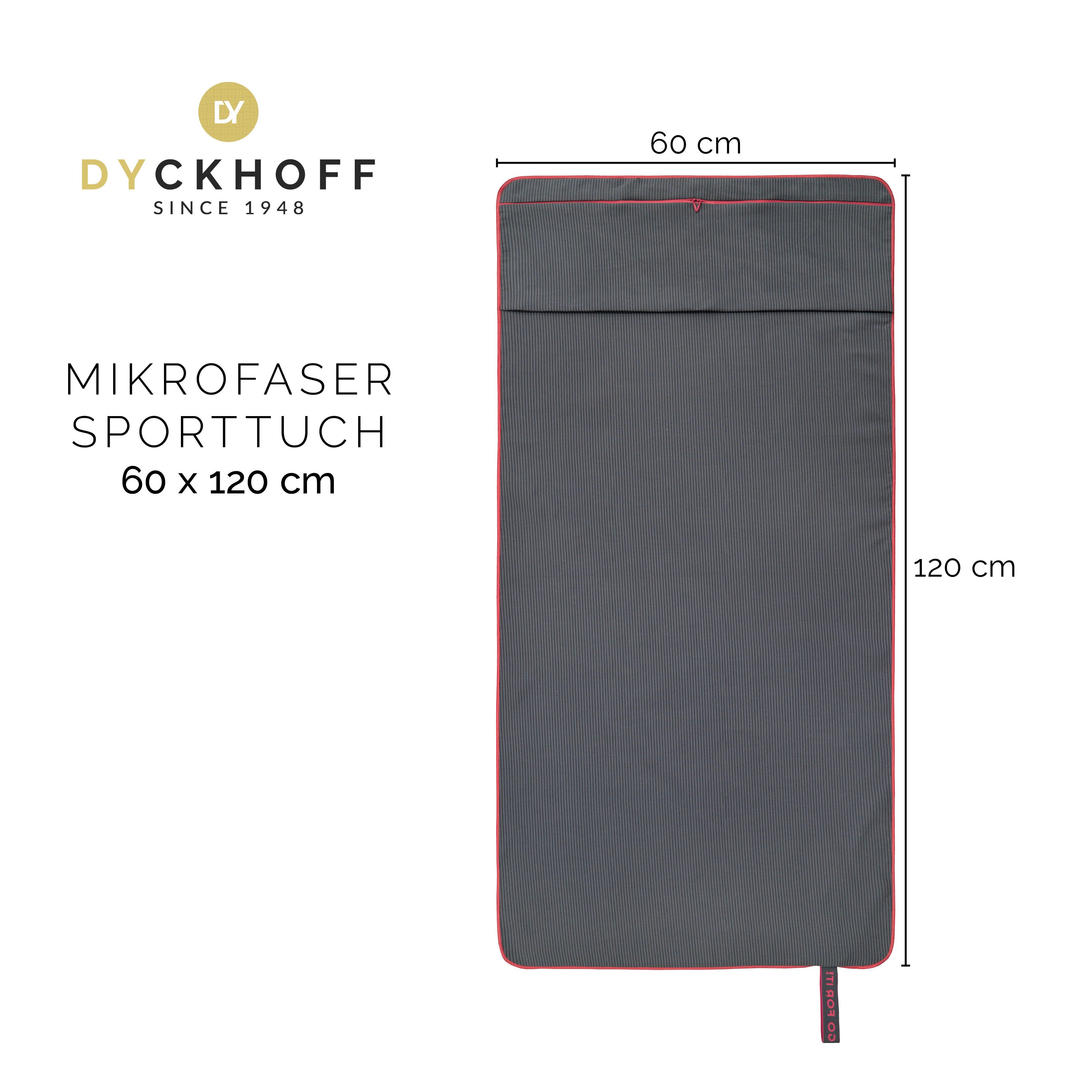 Dyckhoff Handtuch Mikrofaser Sporttuch Struktur, Microfaser (1-St), Mit Überstülpkapuze, Schnelltrocknend, Leicht, Reißverschlusstasche – Bild 5 von 5