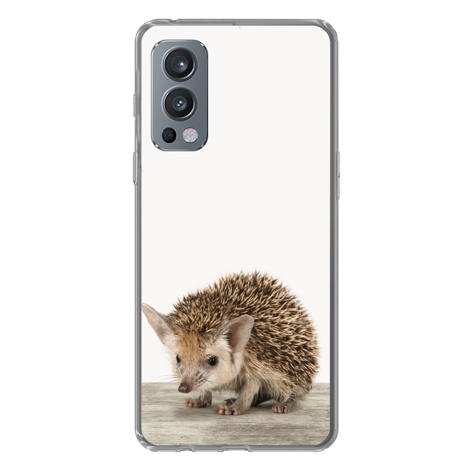 MuchoWow Handyhülle für OnePlus Nord 2 5G Igel - Tiere - Jungen - Mädchen, Phone Case, Silikon, Schutzhülle Dünn