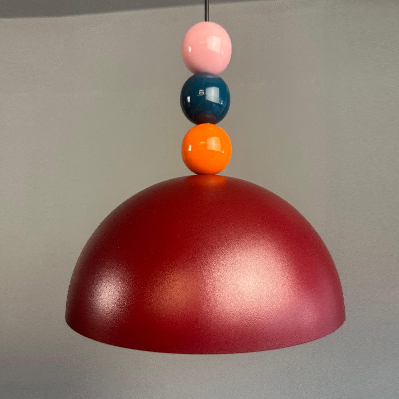 Bamyum Pendelleuchte Pendelleuchte Yimpi Wulst Metall Ø30cm, Modern Hängelampe, ohne Leuchtmittel