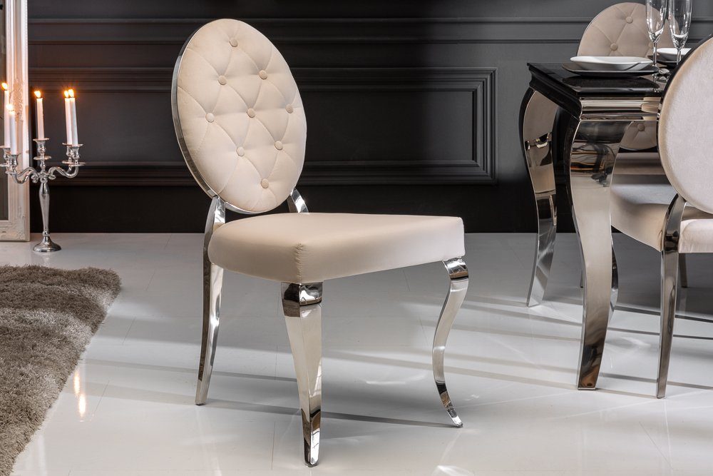 riess-ambiente Polsterstuhl MODERN BAROCK beige / günstig online kaufen