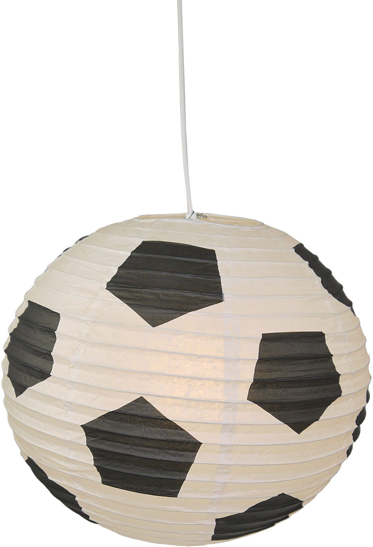 niermann Hängeleuchte Fußball, ohne Leuchtmittel, Papier-Pendelleuchte günstig online kaufen