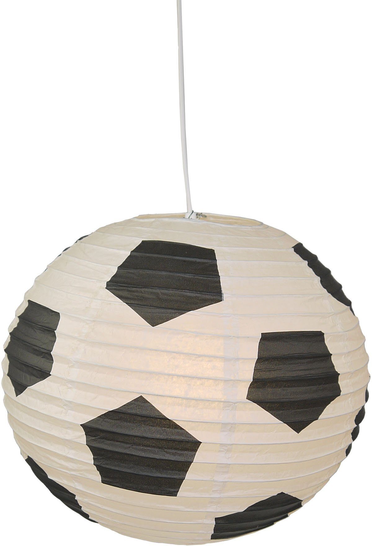 Fußball ohne Hängeleuchte Fußball, niermann Papier-Pendelleuchte Leuchtmittel,