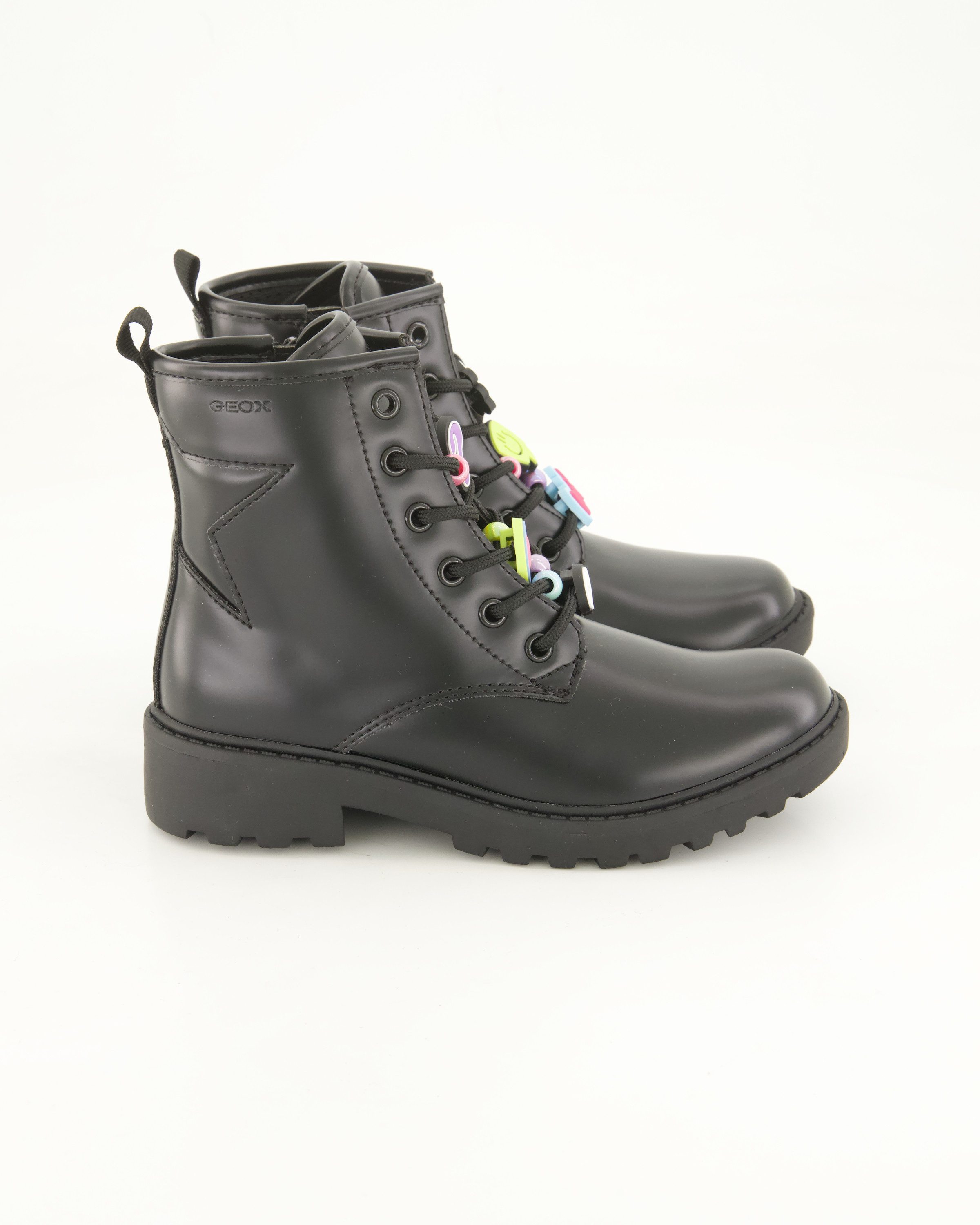 Geox J Casey Girl Schnürstiefel Obermaterial: Sonstiges Material