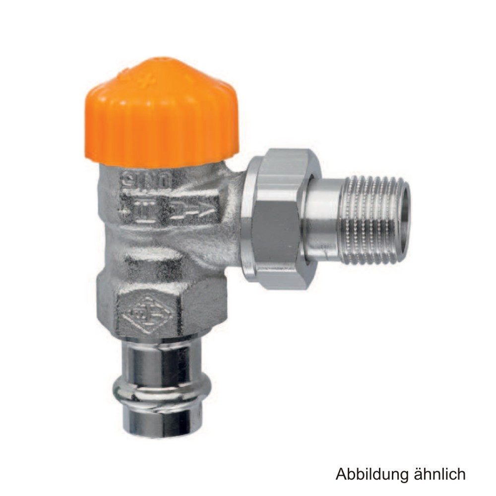 Heizkörper HEIMEIER Thermostat-Ventilunterteil Eclipse, Eck, DN15, ViegaPress 15