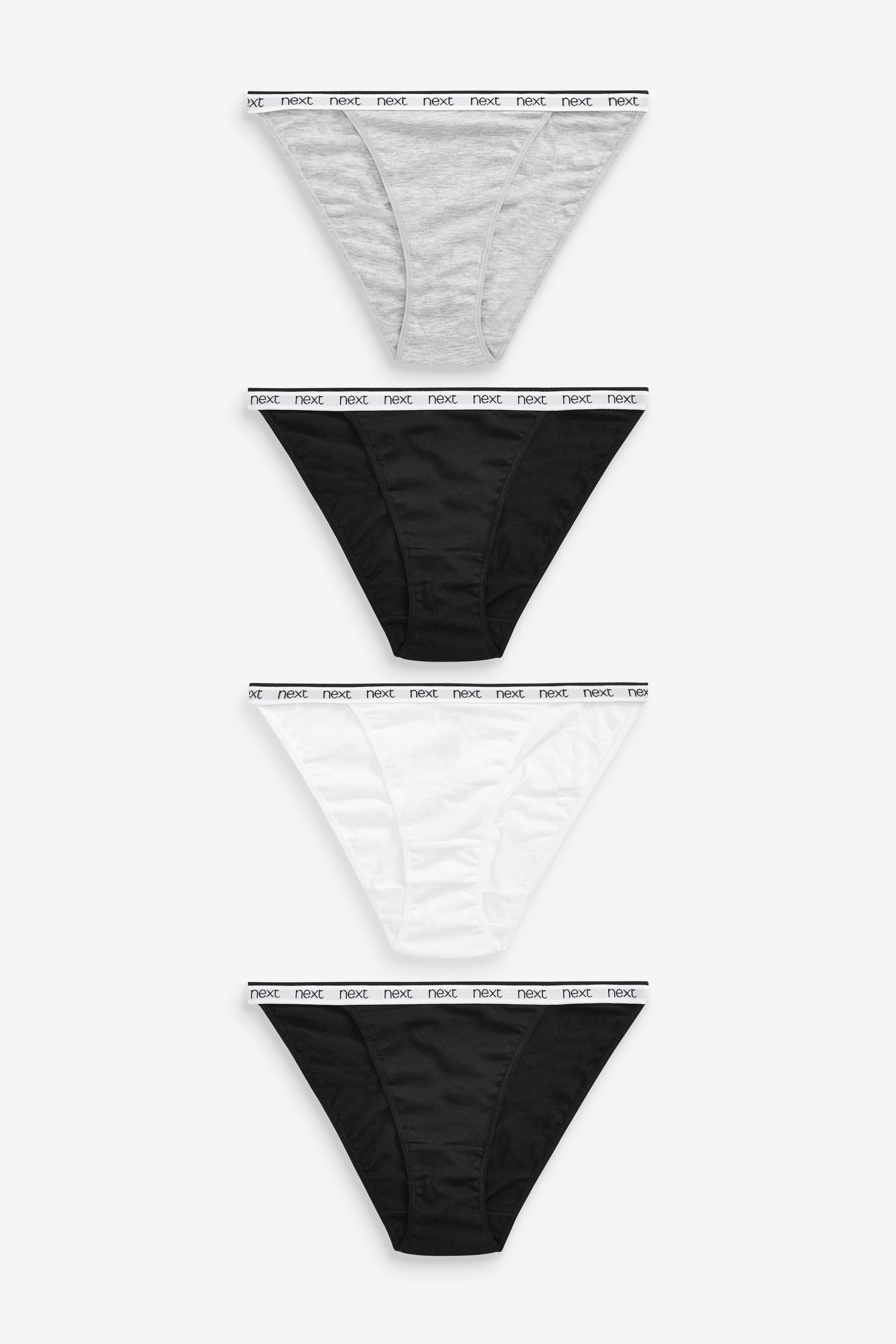 Tanga 4 Tangas mit Logo und hohem Baumwollanteil