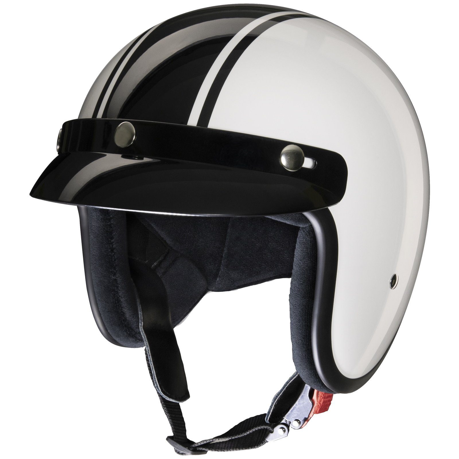 Redbike Motorradhelm Kochmann RB-675 Jethelm Weiss / Schwarz XL