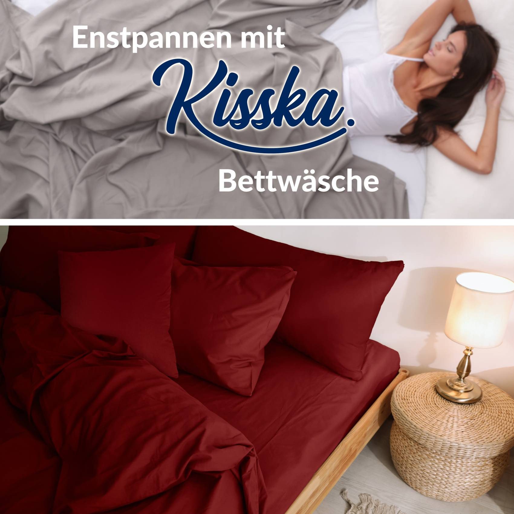 Kisska Kissenbezug LUNA Kissenüberzug Sofakissenbezug Kopfkissenbezug, (1 S günstig online kaufen