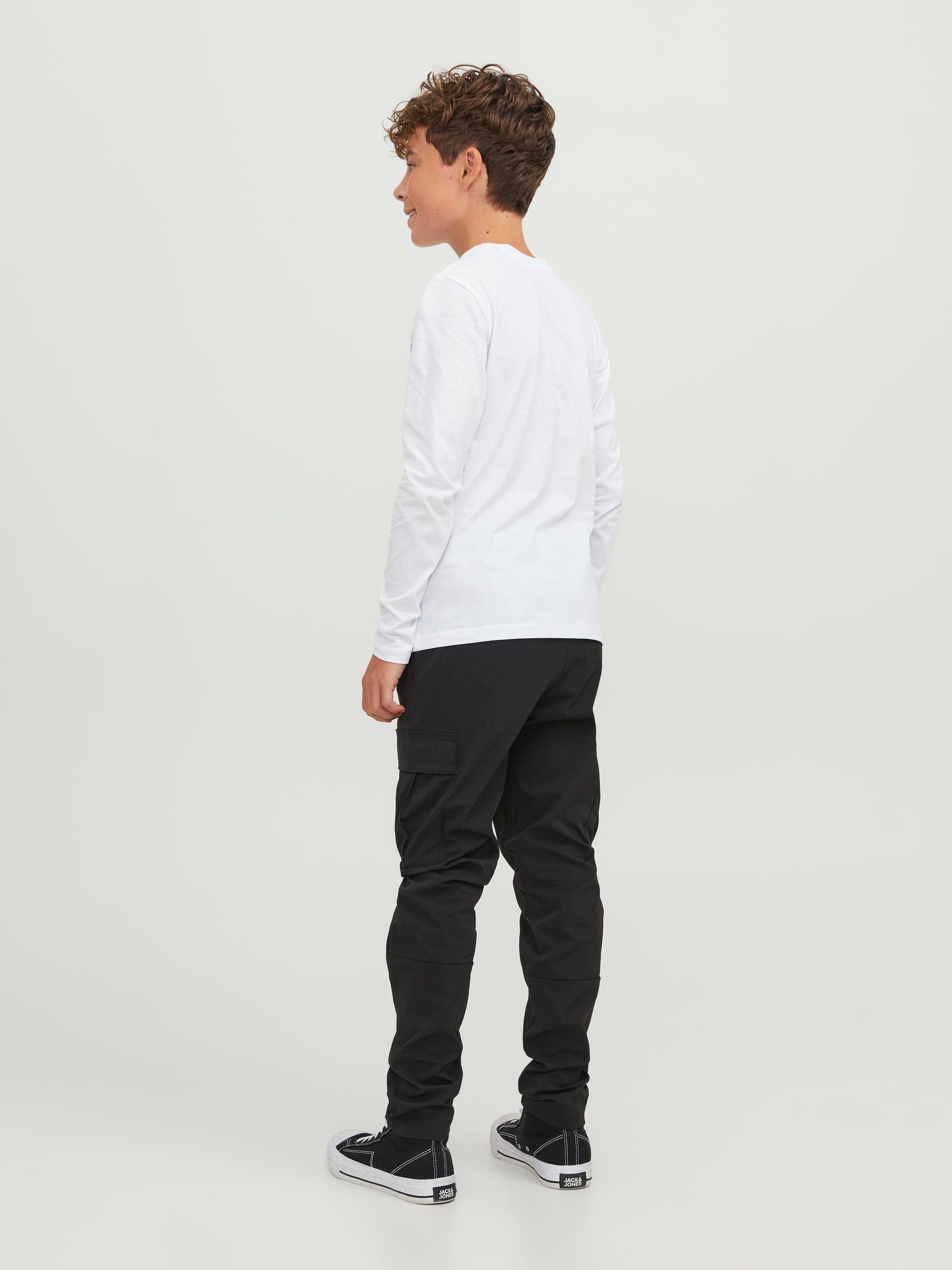 LS Jones Langarmshirt white Junior TEE JNR & CREW JJALEX Jack NECK