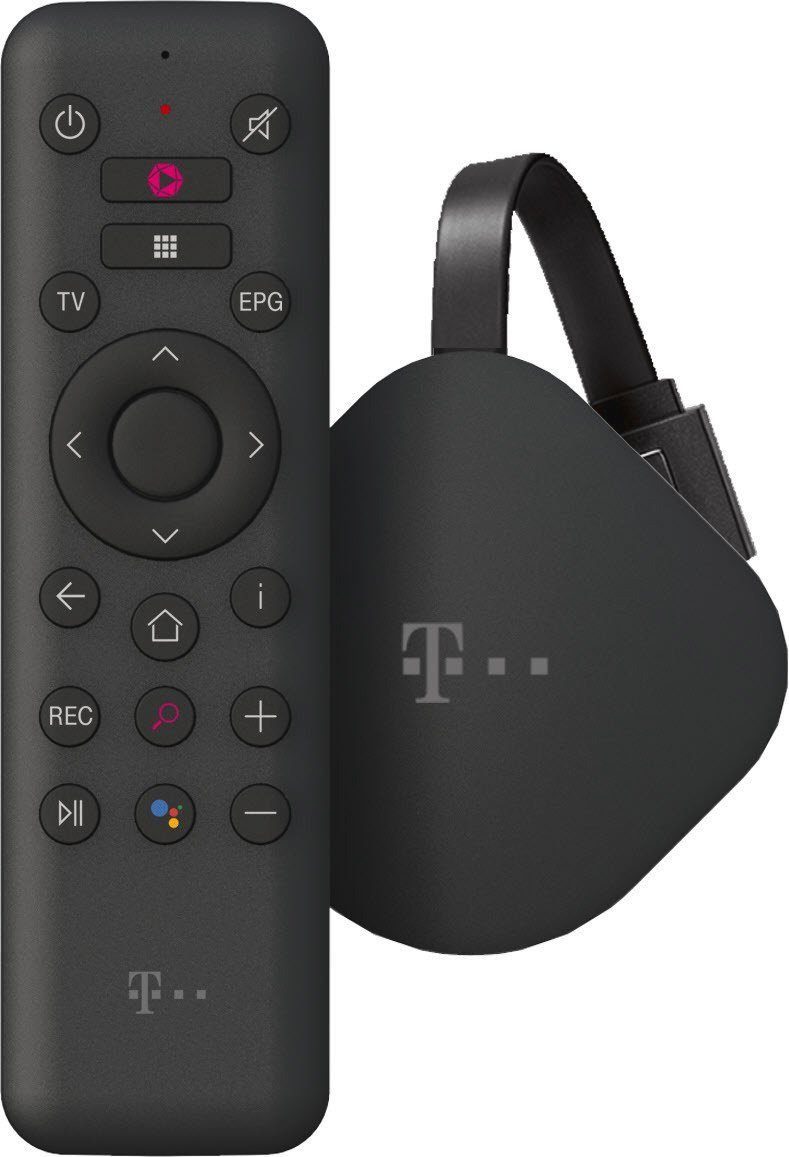 Deutsche Telekom Vision,Dolby - RTL+, mit Google Dolby MagentaTV Disney+, Atmos, DAZN, Netflix, (Kompatibel WiFI Android Streaming-Stick WLAN HDR, - 2160p, Assistant), TV 12 Stick