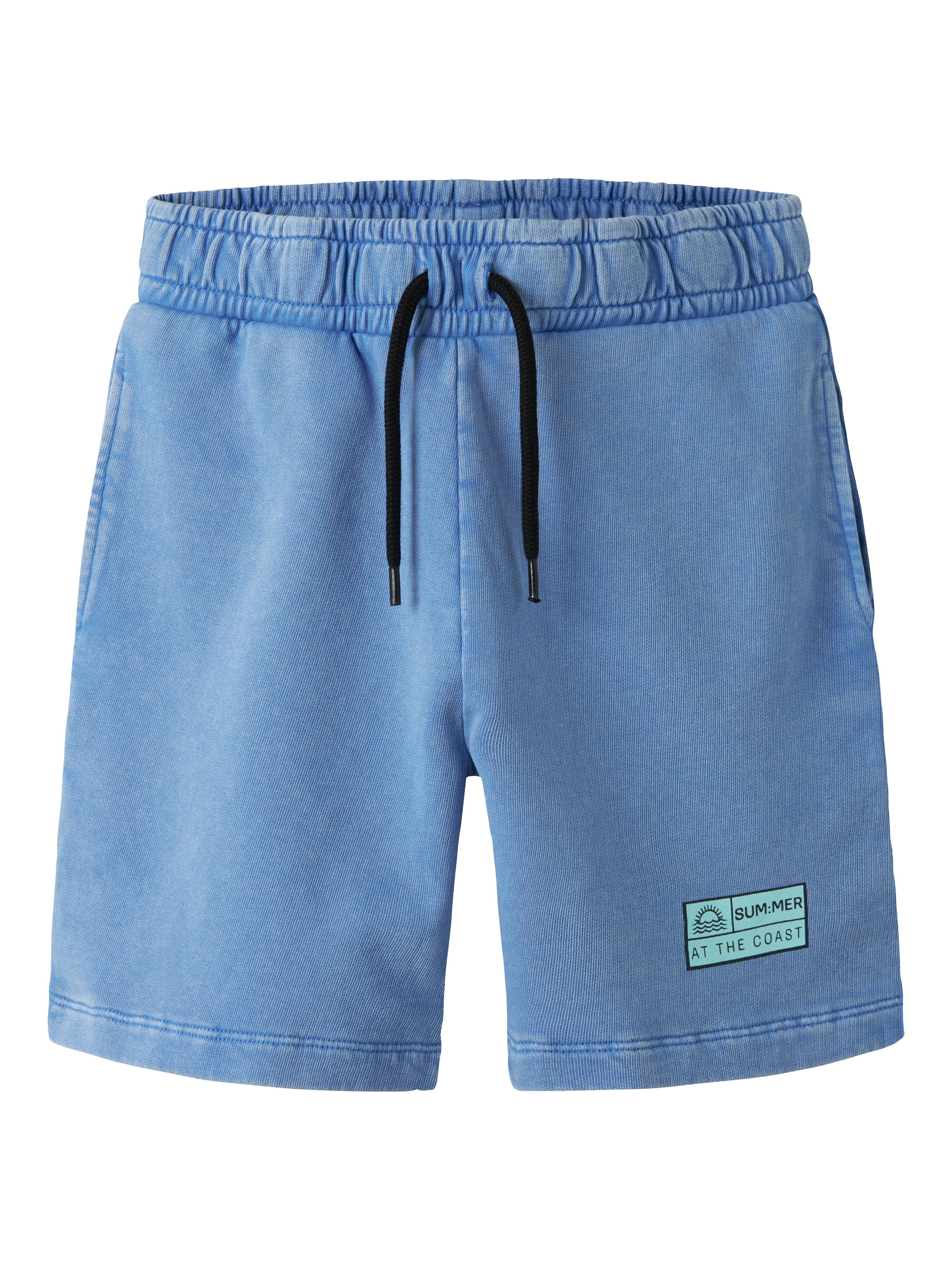 Name It Sweatshorts NKMFANDEL SWEAT SHORTS UNB NOOS Baumwolle, elastisches und verstellbares Bündchen, mit Aufdruck