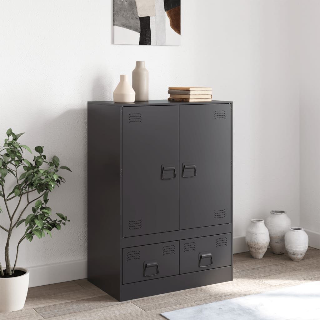 vidaXL Highboard Highboard Schwarz 67x39x95 cm günstig online kaufen