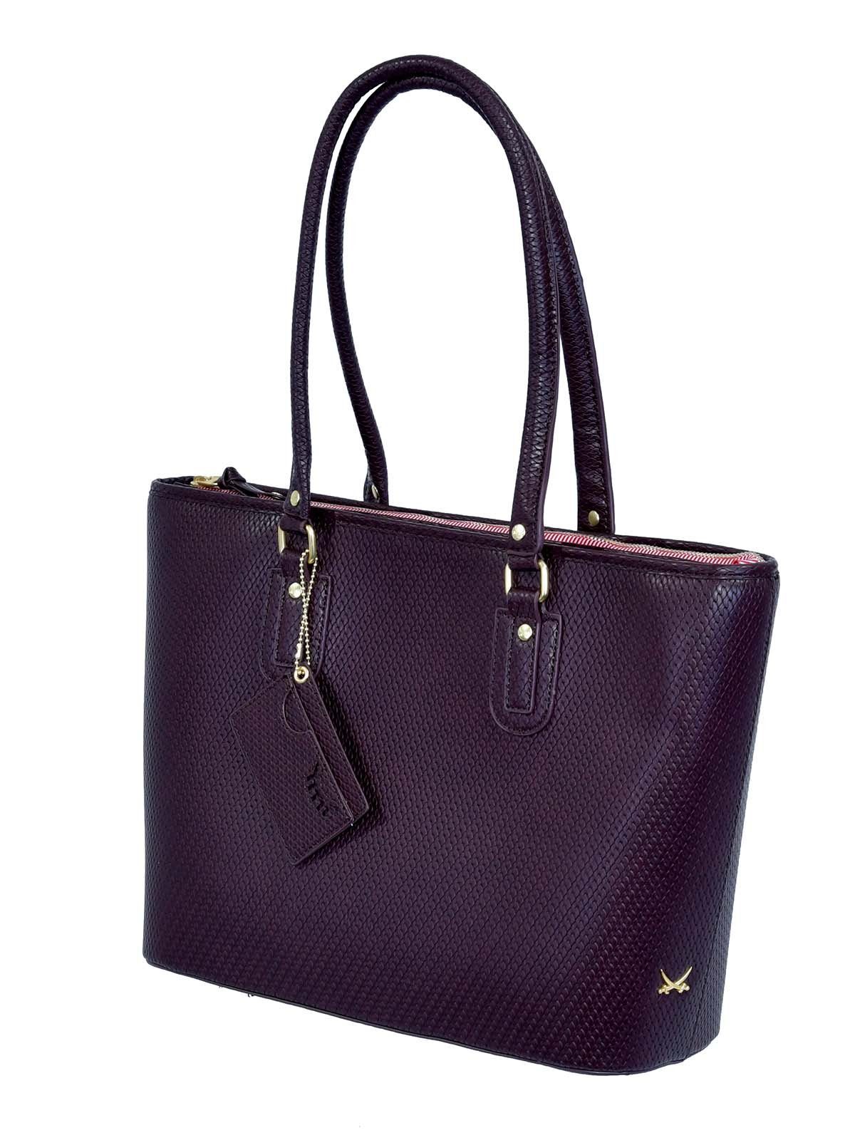 Sansibar Shopper SANSIBAR-Damen Shopper Bag A4 38x29x13-blackberry