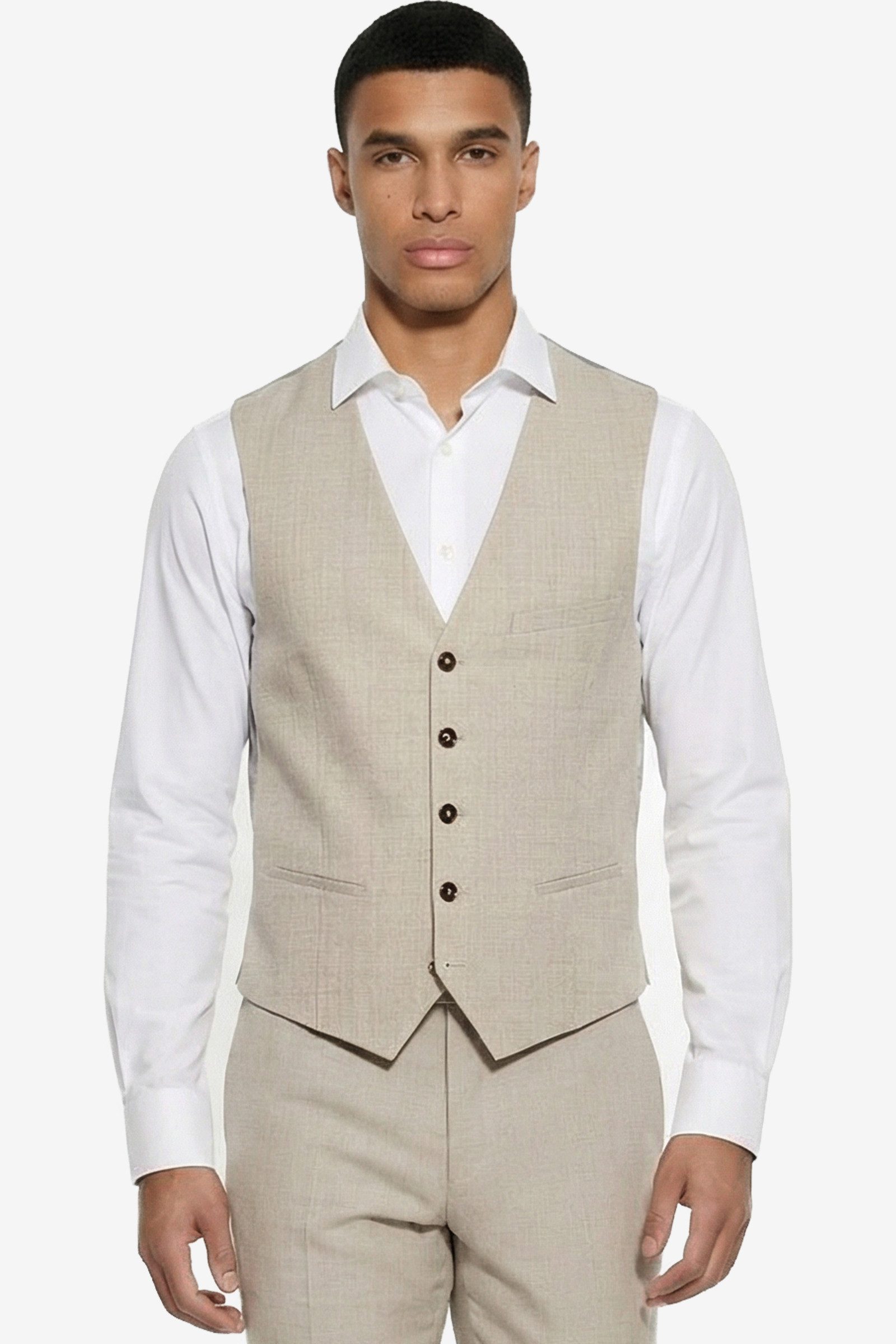 CG Club of Gents Anzugweste CG Plum-N