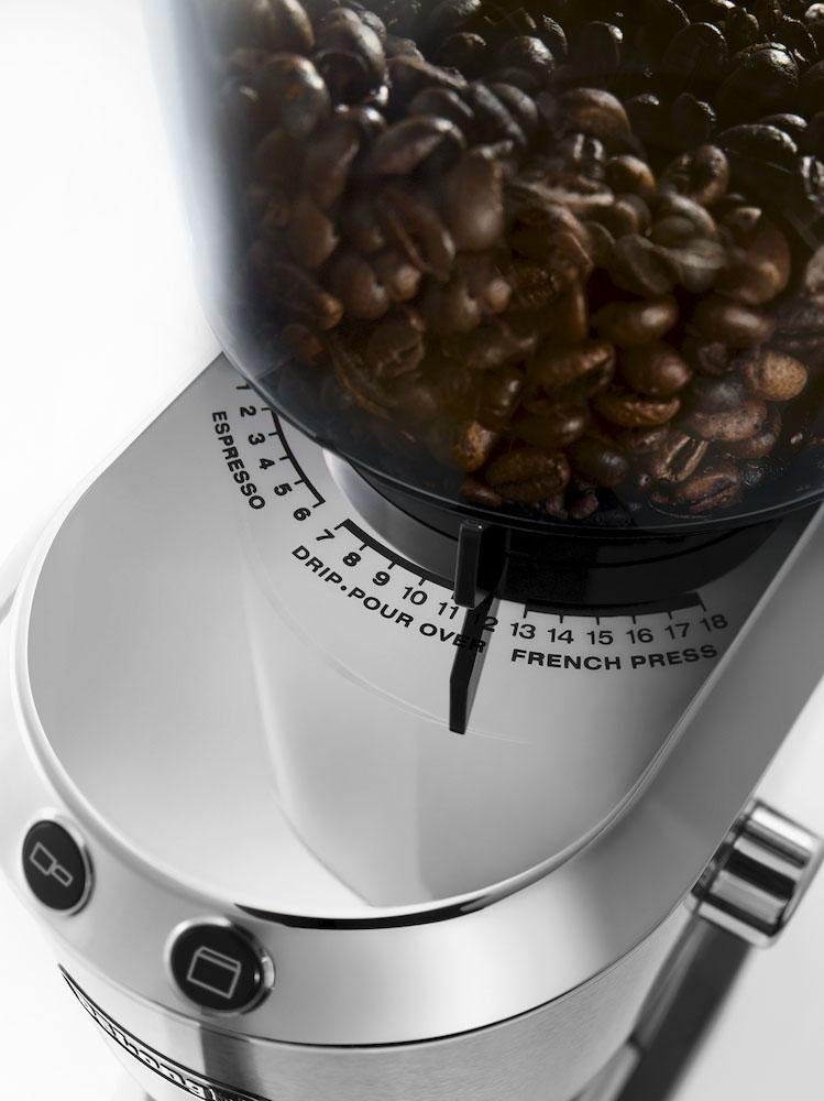 g Bohnenbehälter, De'Longhi Kaffeemühle Siebträgeradapter KG520.M, W, 350 inkl. 150 Kegelmahlwerk, Dedica