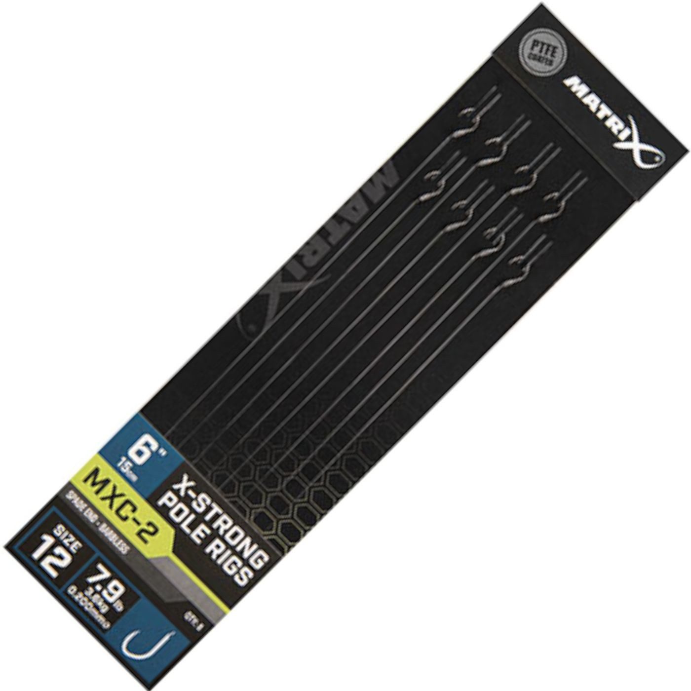 Stipphaken Fox Matrix MXC-2 Barbless X-Strong Pole Rig - 8 Vorfächer