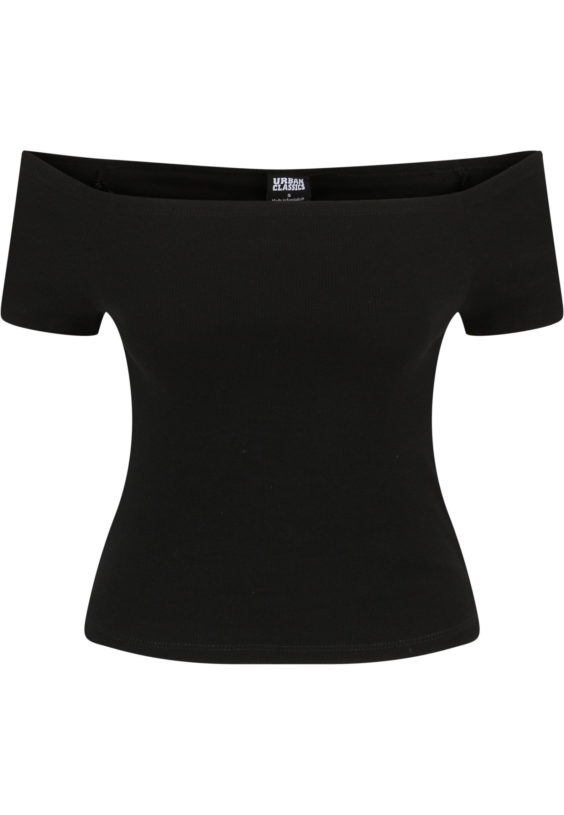 URBAN CLASSICS T-Shirt Urban Classics Damen Ladies Off Shoulder Rib Tee 2-P günstig online kaufen