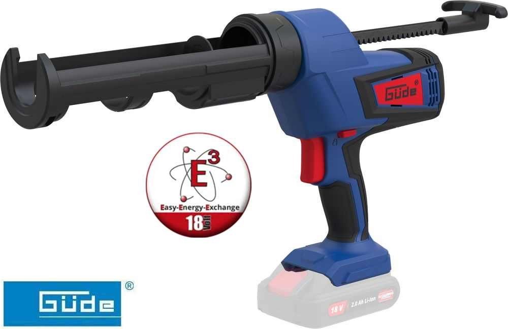 Güde Akku-Kartuschenpistole Güde Akku Silikonpistole 18V - E³ Akkusystem (ohne Akku / Ladegerät)