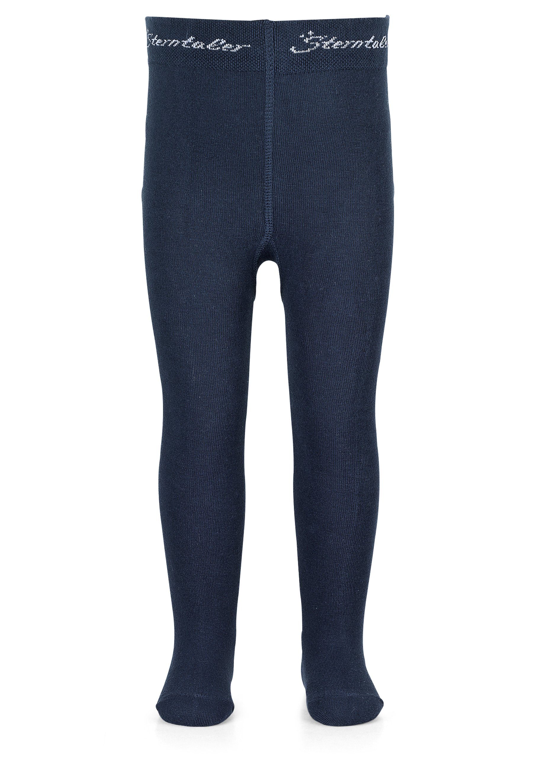 Sterntaler® Strumpfhose Strumpfhose uni (1 St) Krabbelstrumpfhose aus Baumwolle und Komfortbund
