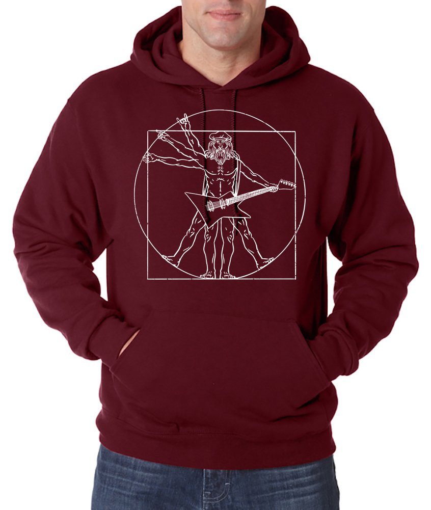 Kapuzenpullover Gitarre Rock N Roll Herren Hoodie Pullover