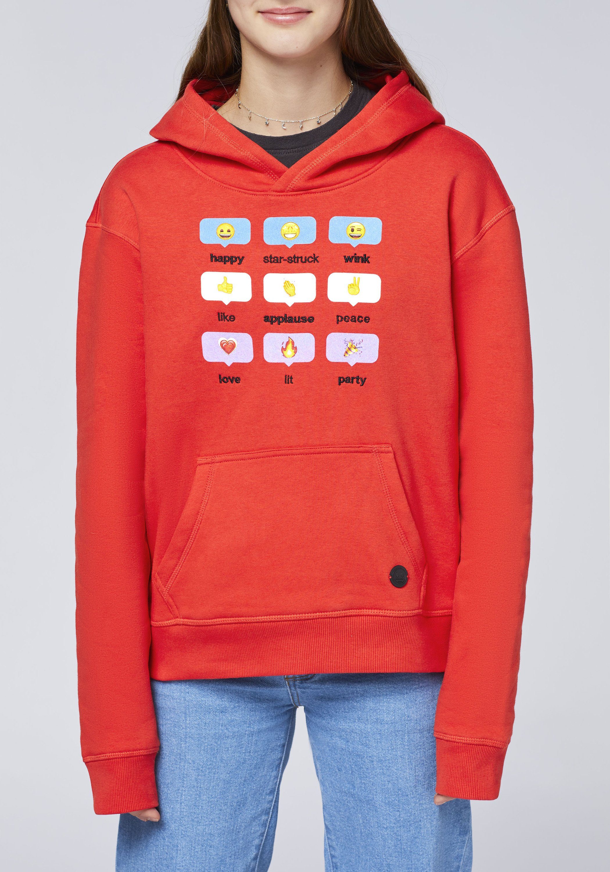 Sweatshirt und mit Co Emoji Grinsegesicht-Motiven