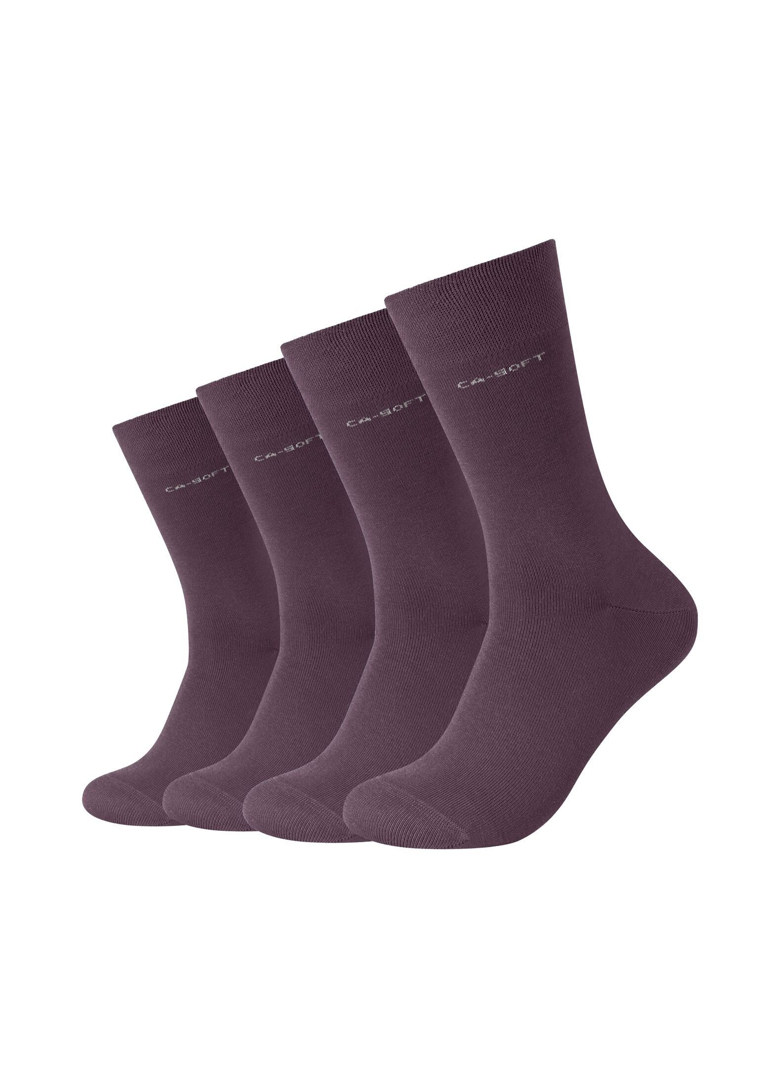 Camano Socken Socken für Damen und Herren Businesssocken Komfortbund Bequem potent purple