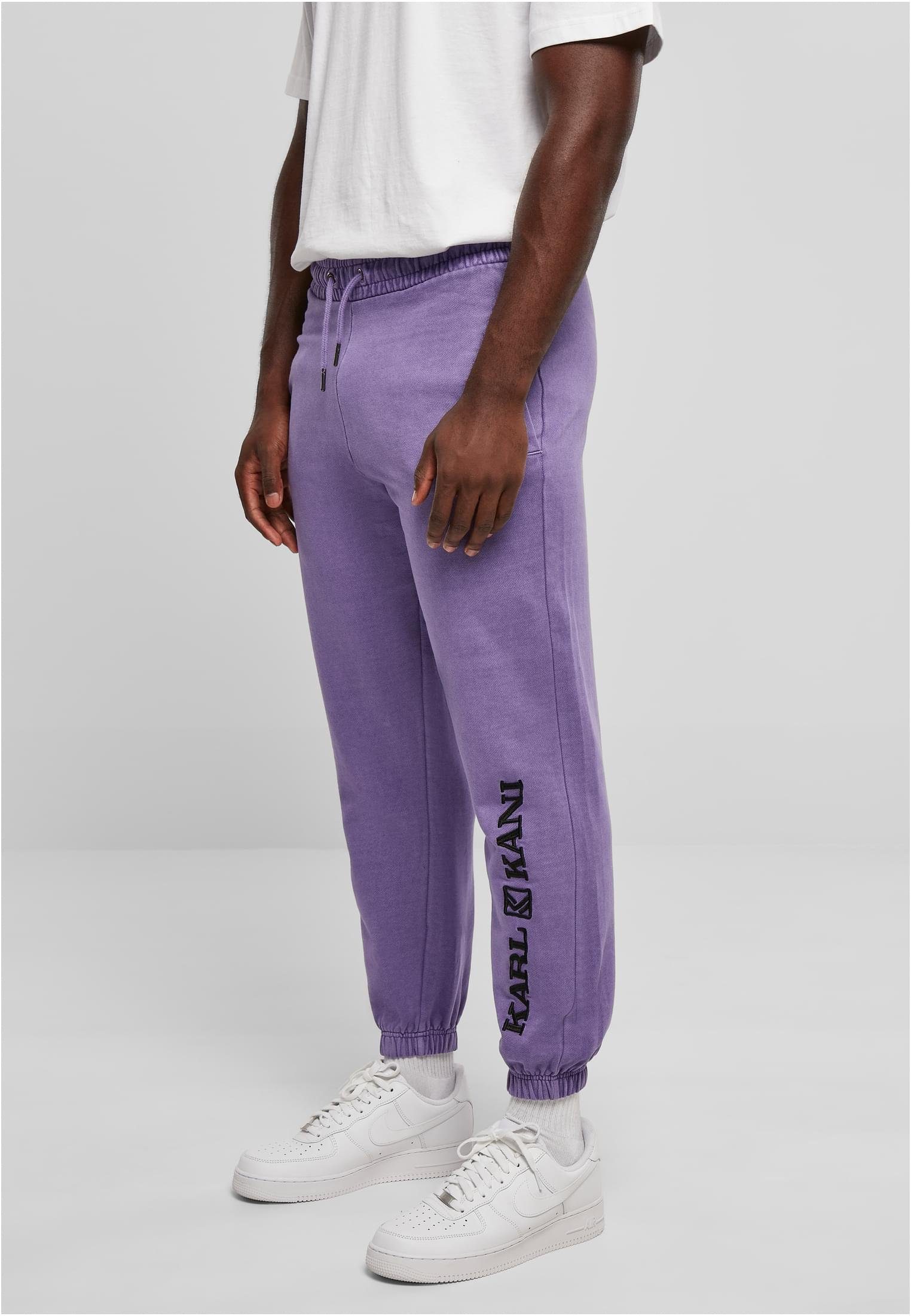 URBAN CLASSICS Stoffhose Herren KM214-003-2 Retro Washed Sweatpants lilac (1 -tlg)