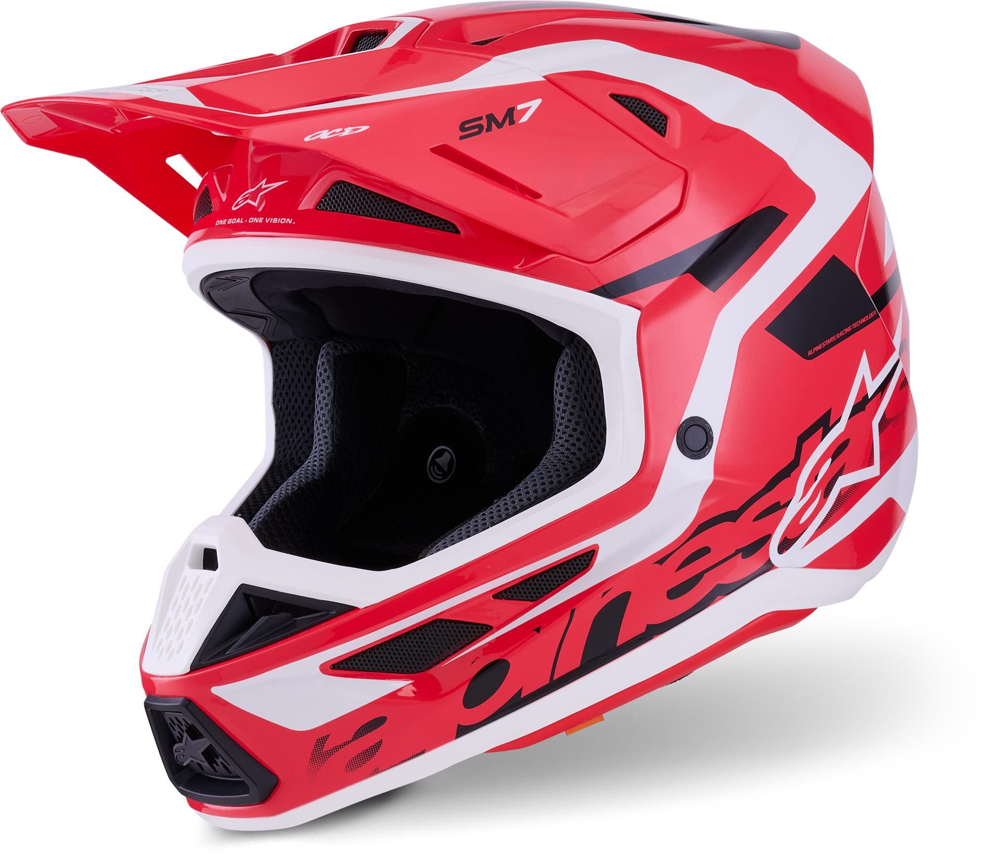 Alpinestars Motocrosshelm S-M7 Deed Motocross Helm, vorbereitet für Kommunikationssystem