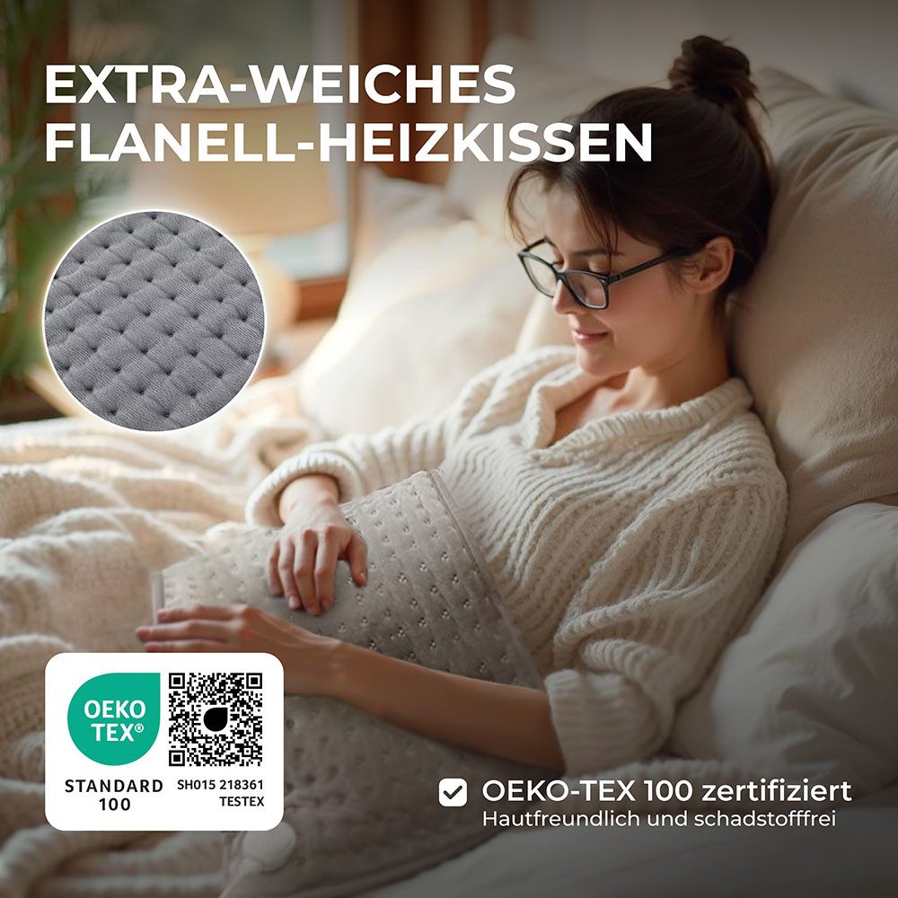 Bringer Heizkissen Heizgürtel, Infrarot Wärmekissen mit Klettverschluss & Abschaltautomaitk