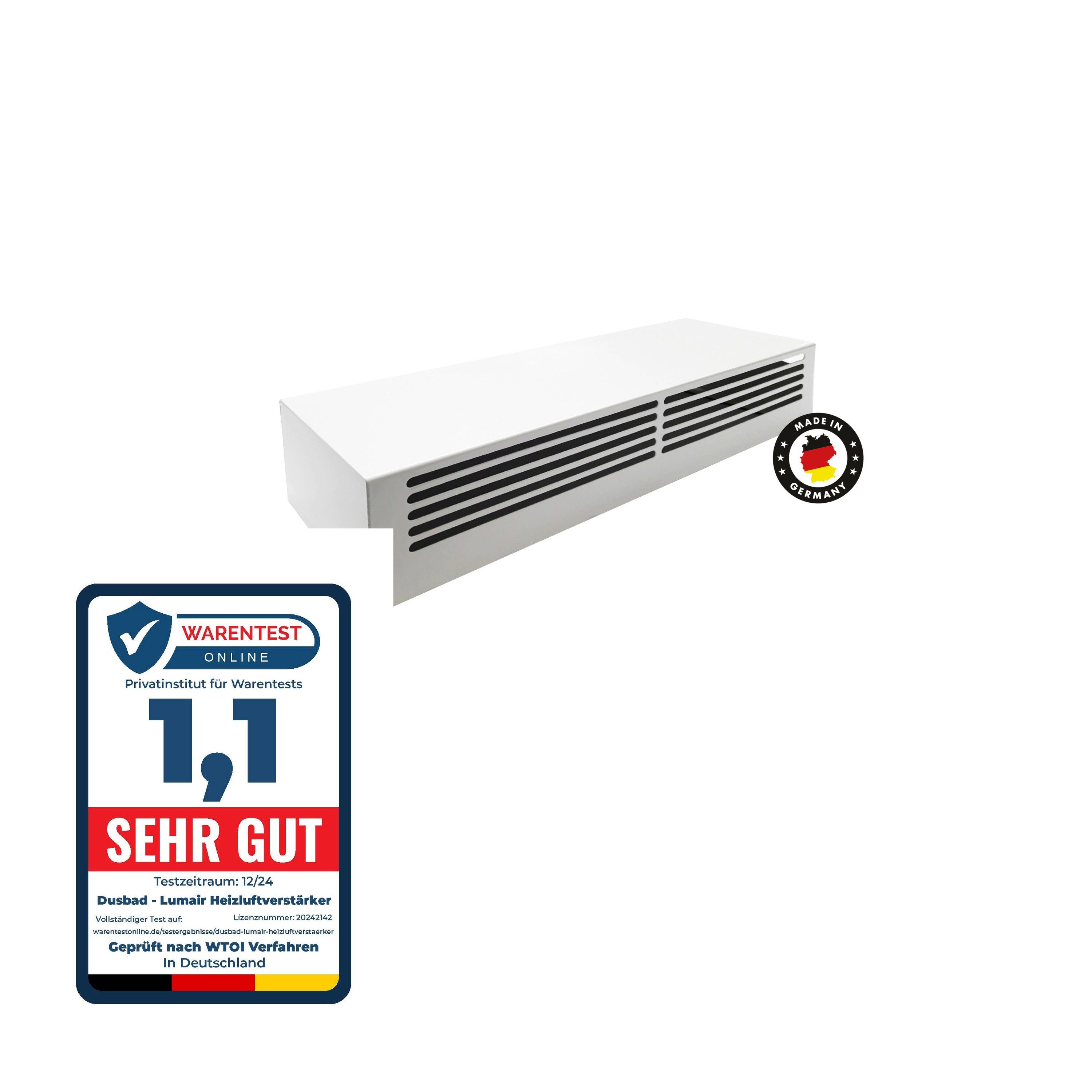 Dusbad Heizlüfter Lumair 30 Heizluftverstärker / Ventilator weiss günstig online kaufen