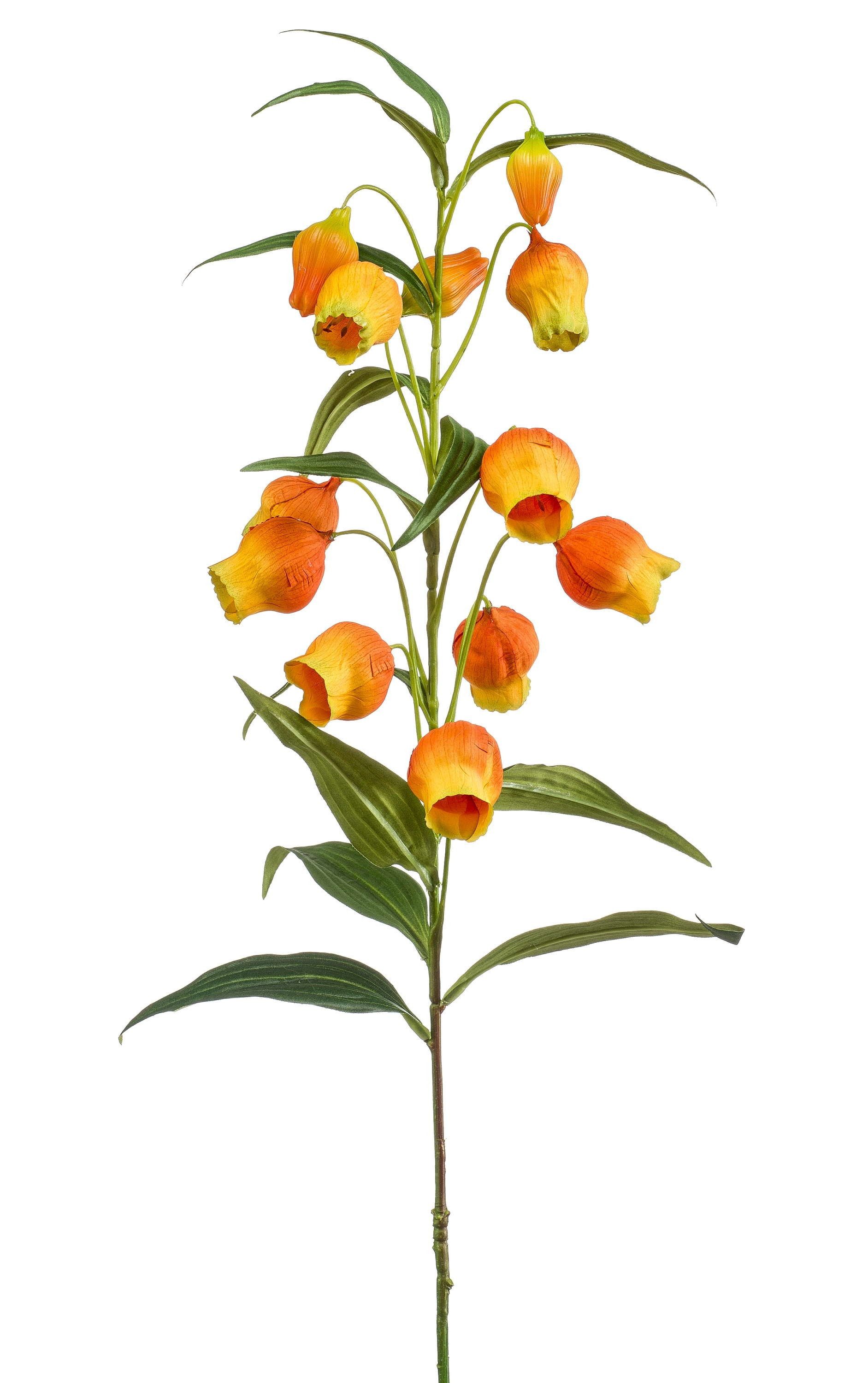 Kunstblume Künstliche Laternenlilie Nizar, orange, 100cm Laternenlilie, artplants, Höhe 100.0 cm