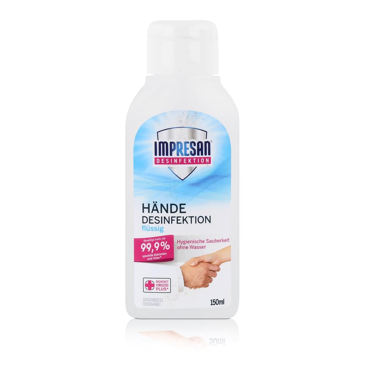Handseife Impresan Hände Desinfektion flüssig 150ml - Ideal für unterwegs (1er P