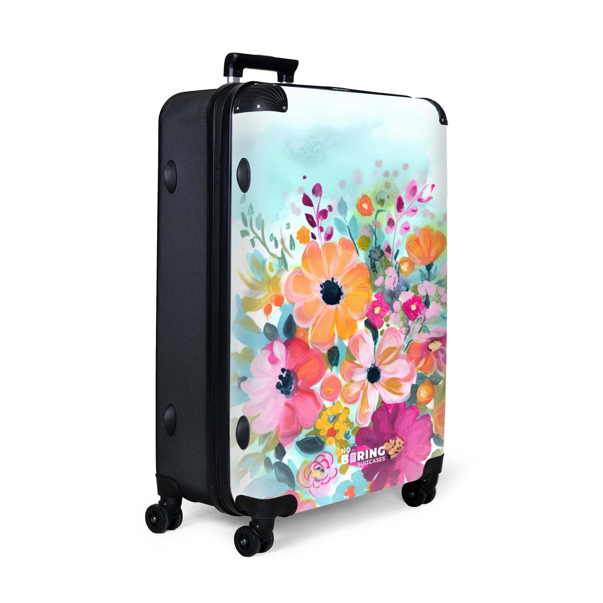 NoBoringSuitcases.com© Hartschalen-Trolley Blumen - Farben - günstig online kaufen