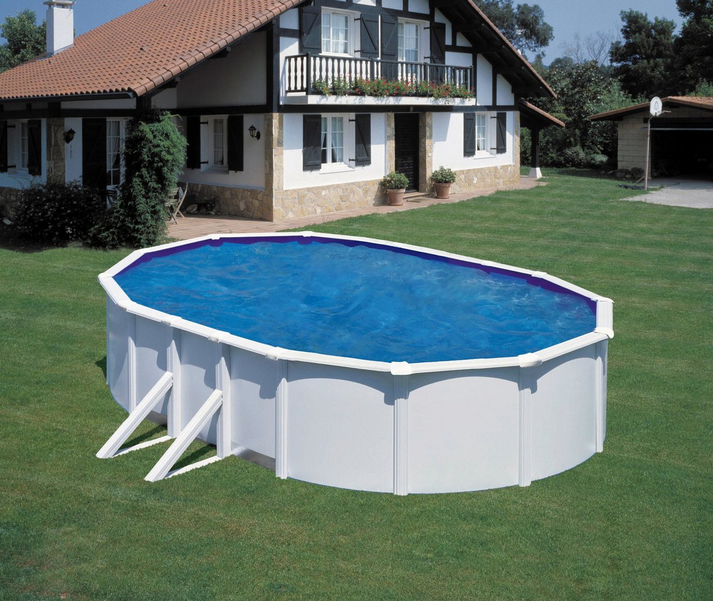 Thumbnail - my POOL BWT Ovalpool (Set), 10-tlg., mit breitem Handlauf, in versch. Größen