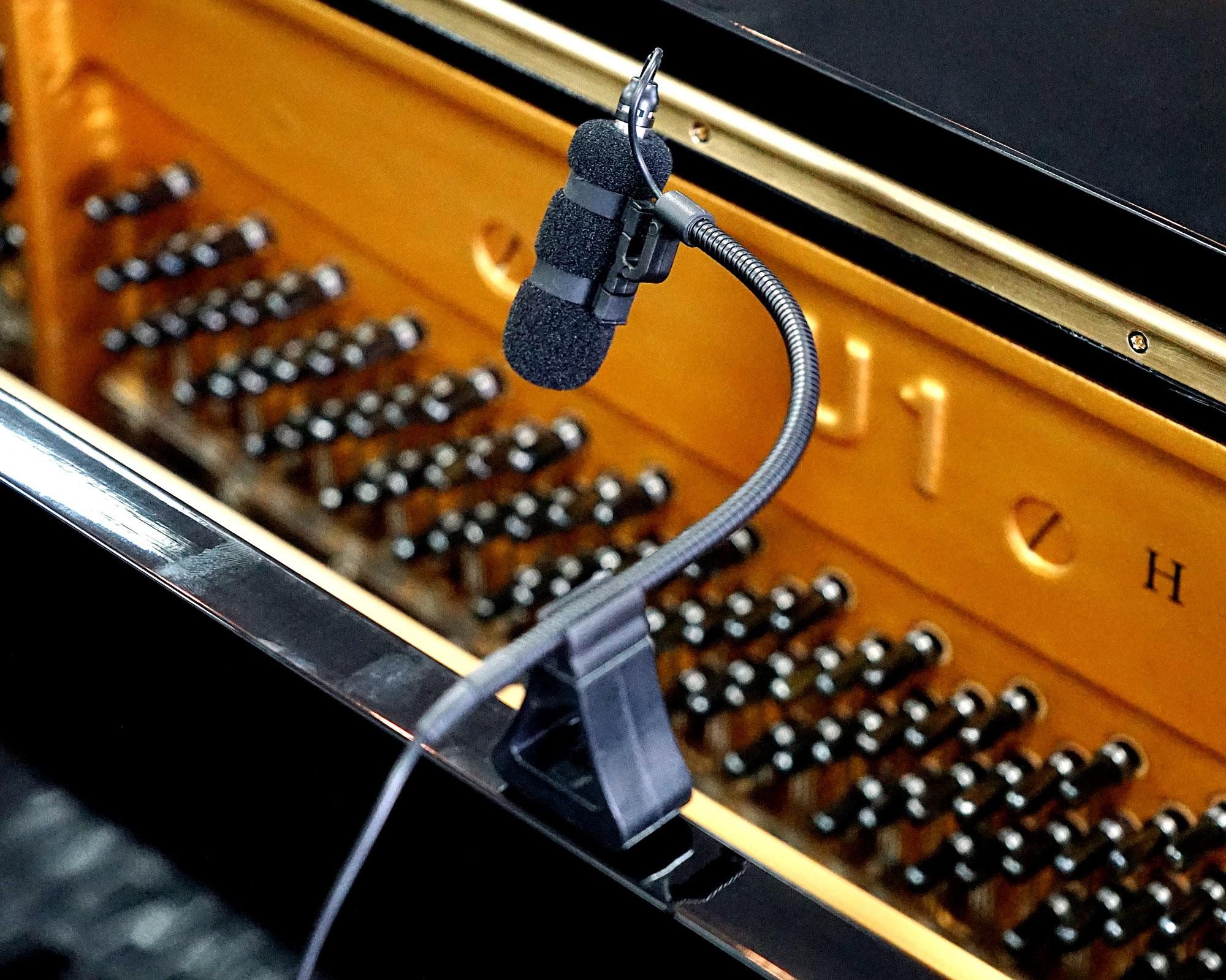 Pronomic Mikrofon MCM-100P Instrumentalmikrofon-Set für Piano (Set), Piano-Set mit kompaktem Klebehalter
