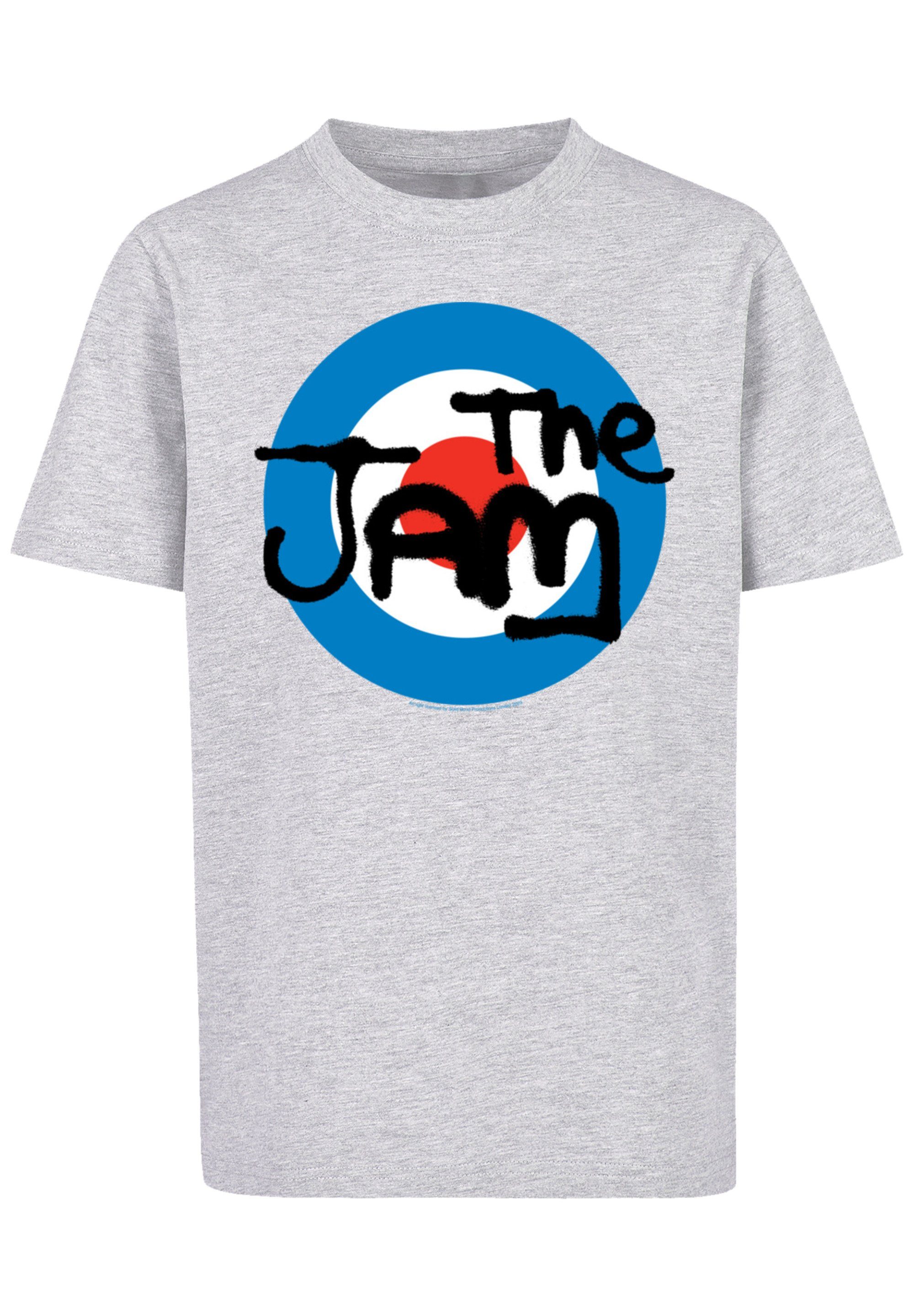 F4NT4STIC T-Shirt The Classic Logo heather Premium Jam Qualität grey Band