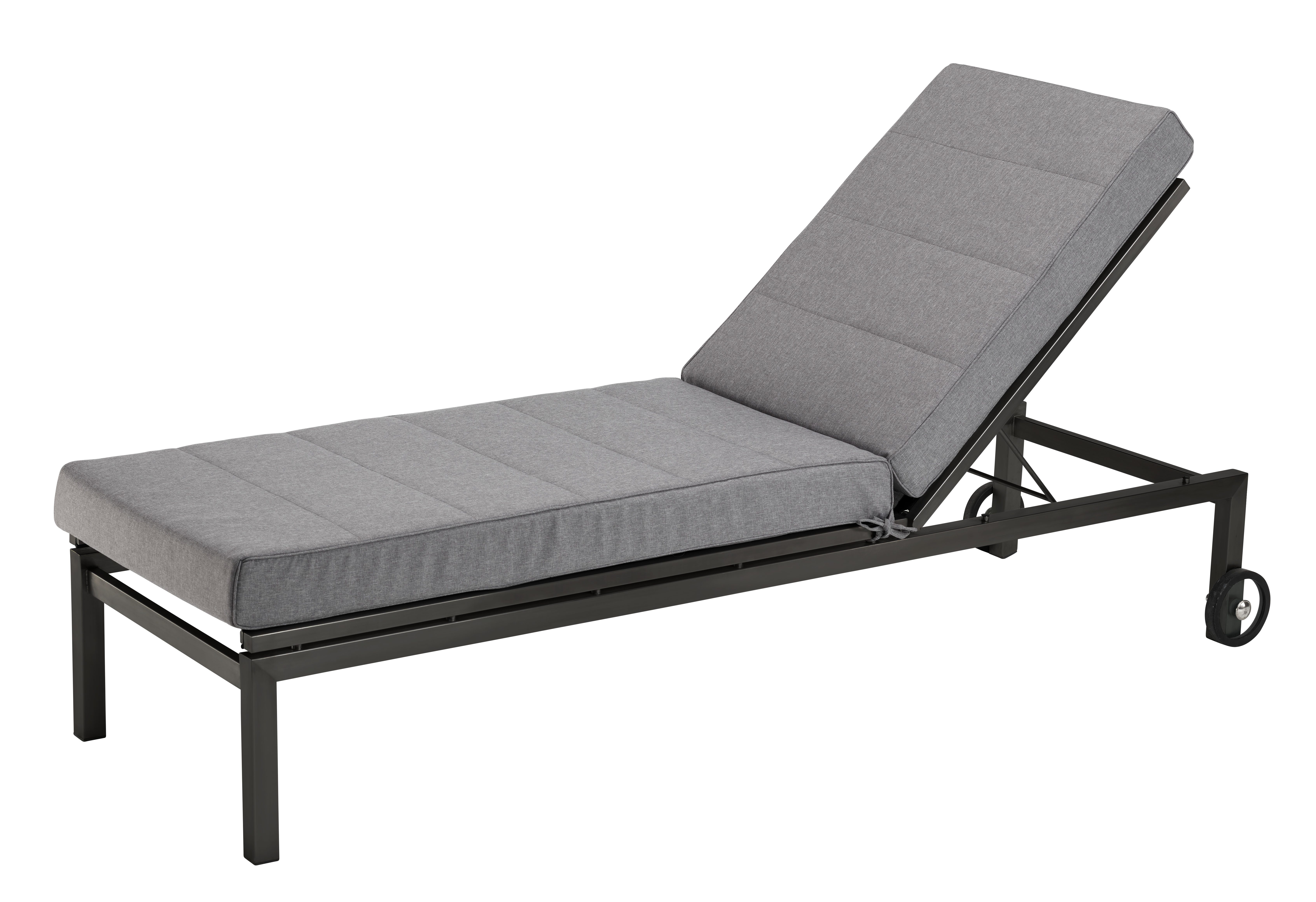 XDREAM Liegenauflage XXL, extra dicke Auflage für indoor & outdoor, 200x60x10 cm, (1 St), UV beständig, Bänder zur Befestigung, Bezug abnehmbar und waschbar