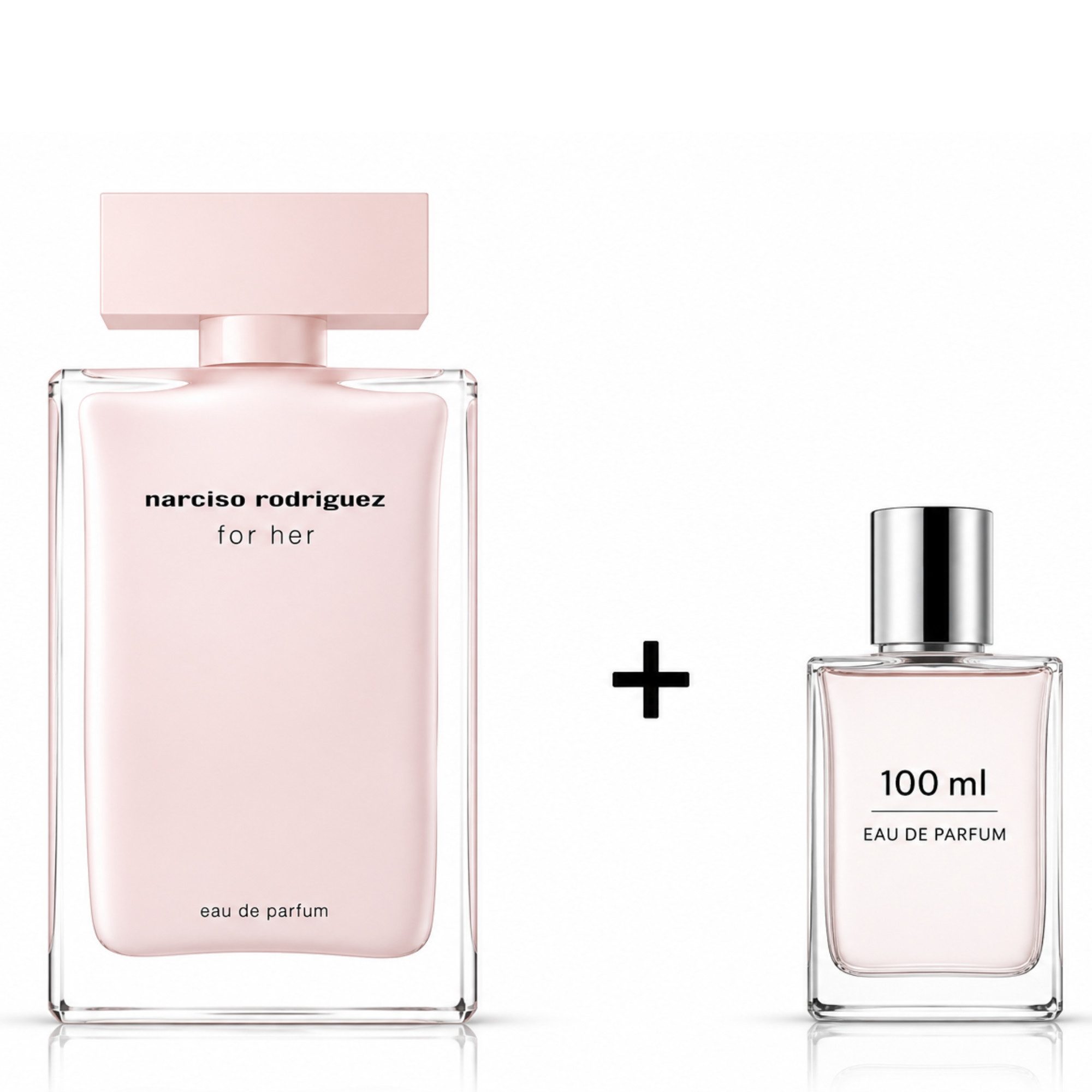 narciso rodriguez Duft-Set for her EdP 100 ml inkl. Bonus Eau de Parfum 100 ml, 2-tlg., Händlerbundle mit zusätzlichem Eau de Parfum 100 ml Bonus