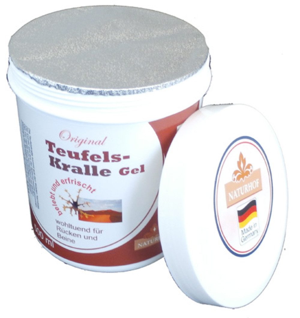 Naturhof Feuchtigkeitscreme Naturhof Teufelskralle Gel Feuchtigkeitscreme Wohltuhend 500ml, 1-tlg.