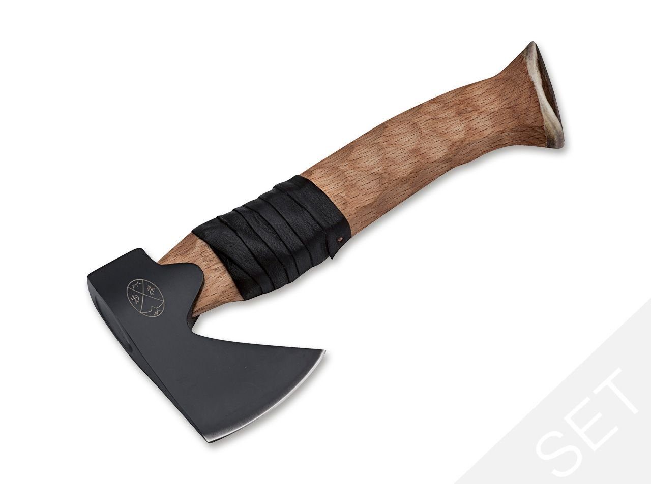 Karesuando Universalmesser Karesuando Axt Finnland Mettämies Schwarz Set Hätä Carbon Skogsyxa