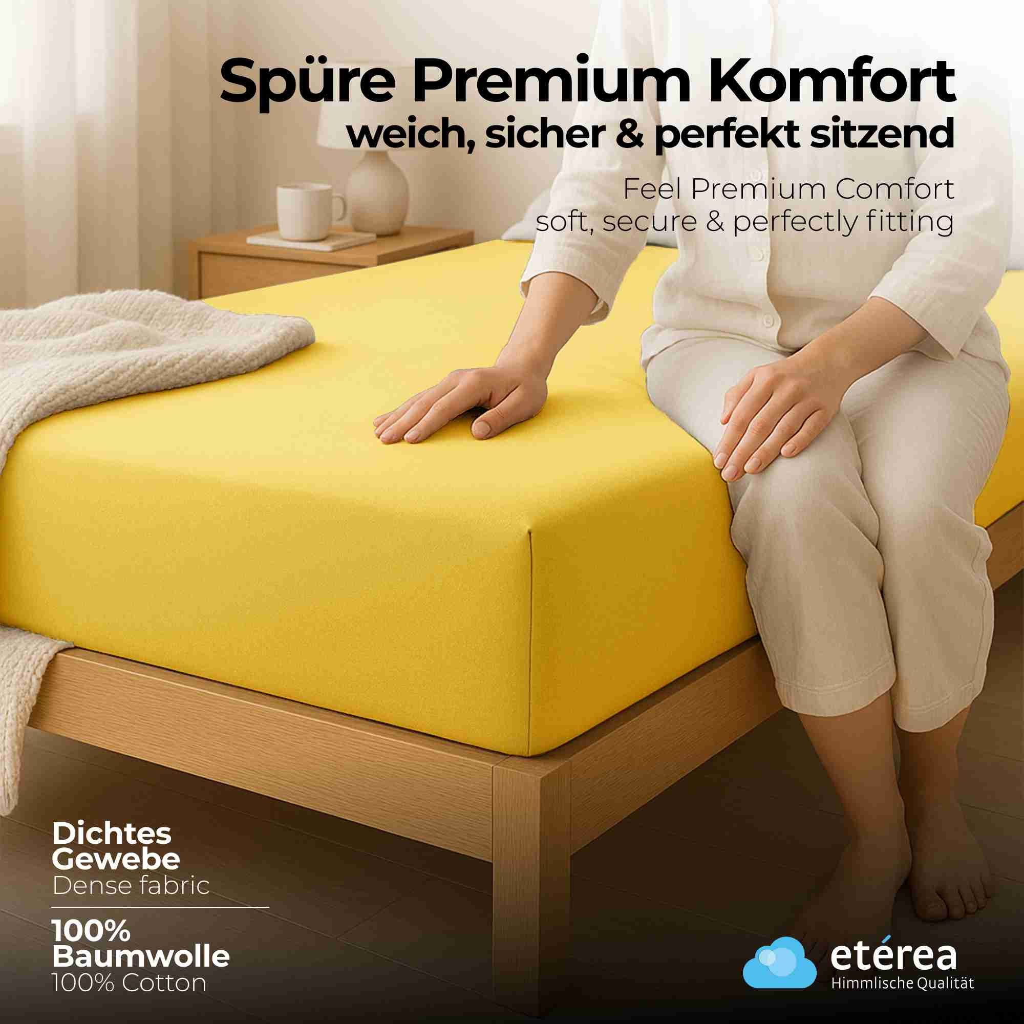 etérea Himmlische Qualität Spannbettlaken etérea Comfort Jersey Spannbettla günstig online kaufen