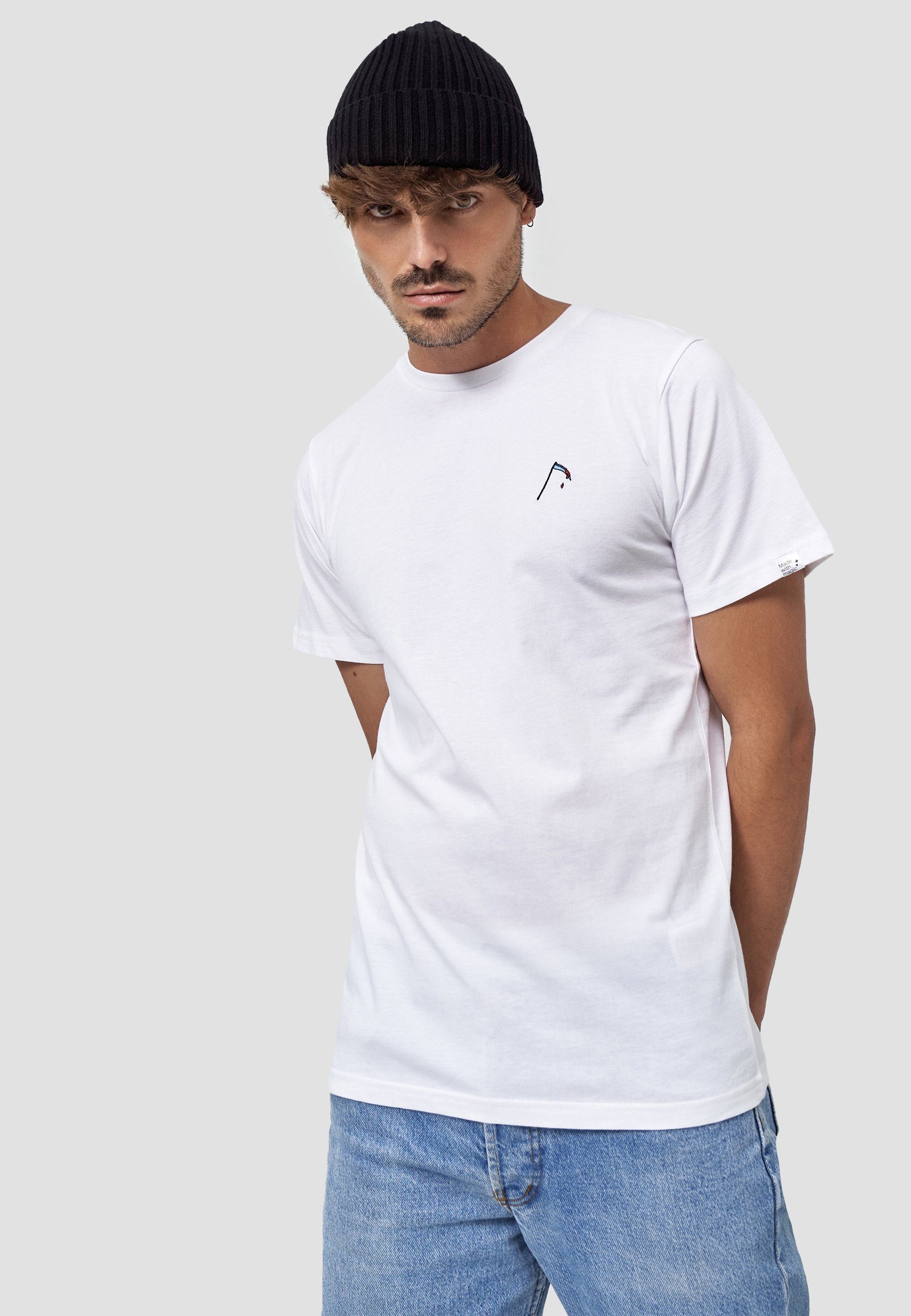 MIKON T-Shirt Sense GOTS zertifizierte Bio-Baumwolle Weiß
