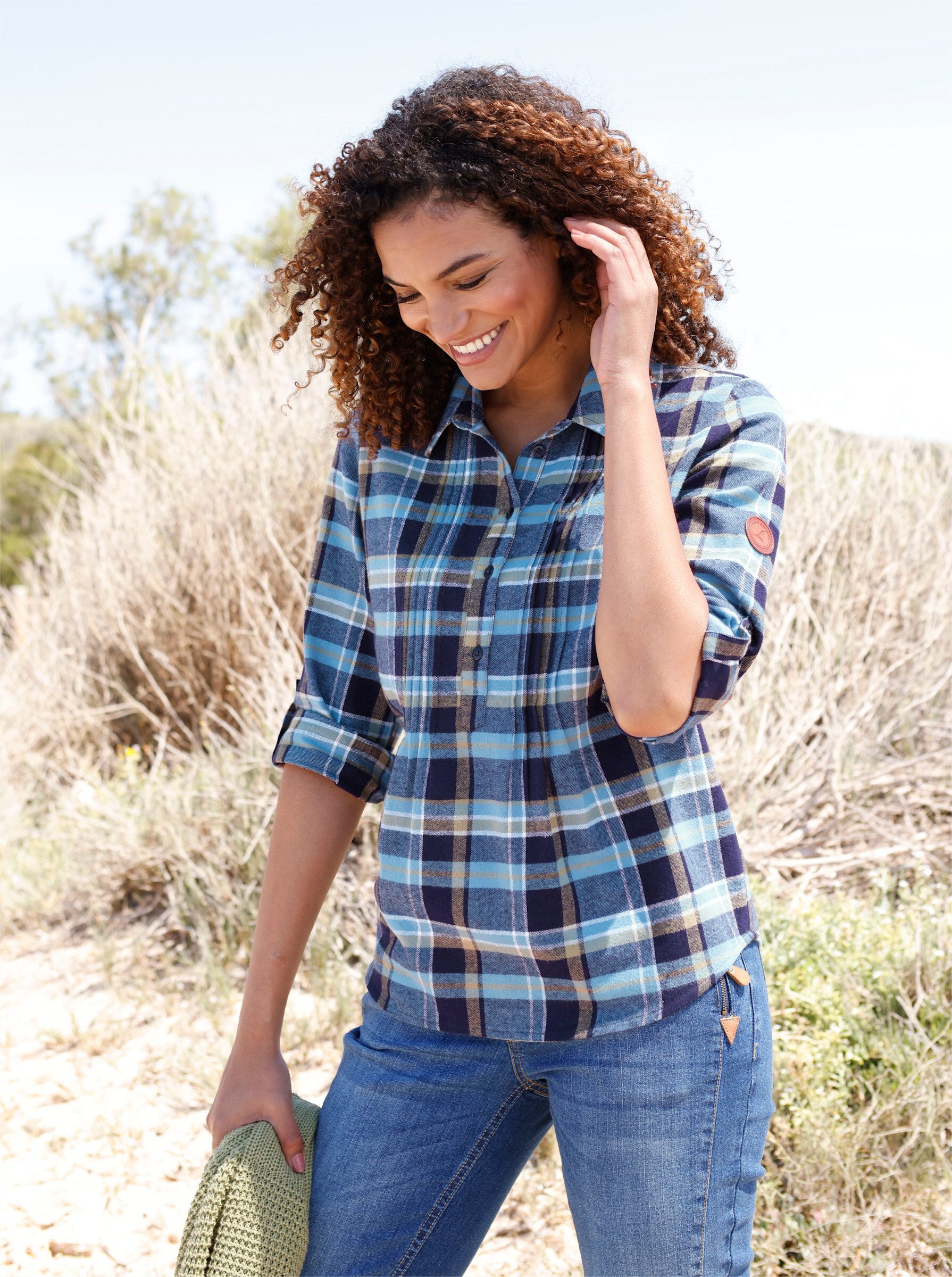 Witt Klassische Bluse Flanellbluse . günstig online kaufen