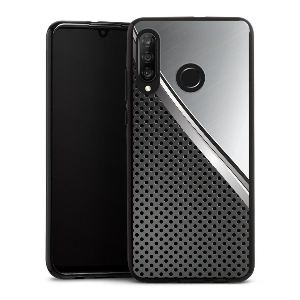 DeinDesign Handyhülle »Duo Metal Surface« Huawei P30 Lite, Hülle Carbon Metall Muster online