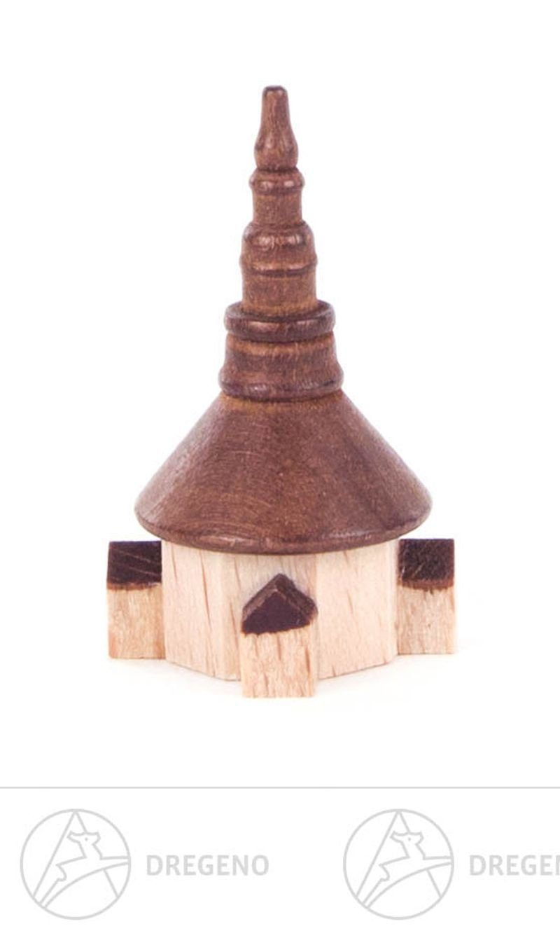 Dregeno Erzgebirge Weihnachtsfigur Miniatur Seiffener Kirche Breite x Höhe x Tiefe 2 cmx3 cmx2 cm NEU